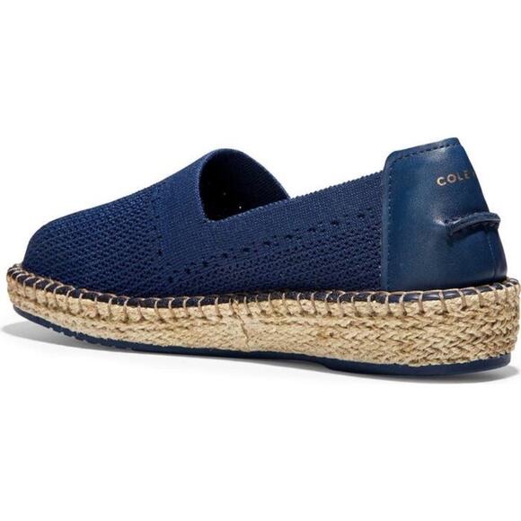 COLE HAAN Cloudfeel Stitchlite Espadrille in Navy Blue Fabric Women's 9.5B - Picture 2 of 15